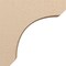 Ekena Millwork 6"W x 24"D x 24"H Thin Legacy Rough Cedar Woodgrain TimberThane Corbel, Primed Tan CORUR06X24X24LGYRCPR - alternate 4